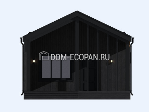 Проект сип-дома: ЭКОПАН - 40 кв.м